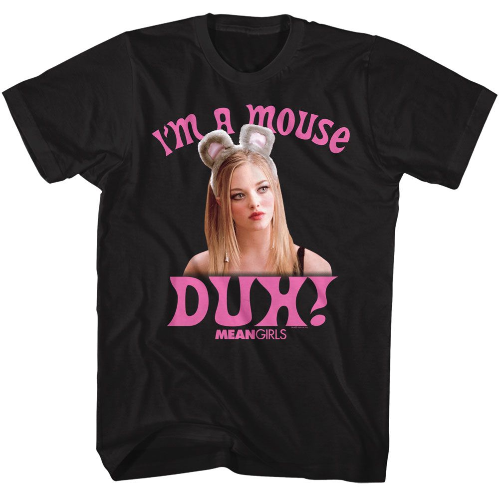 Mean Girls Mouse Duh Black T-Shirt