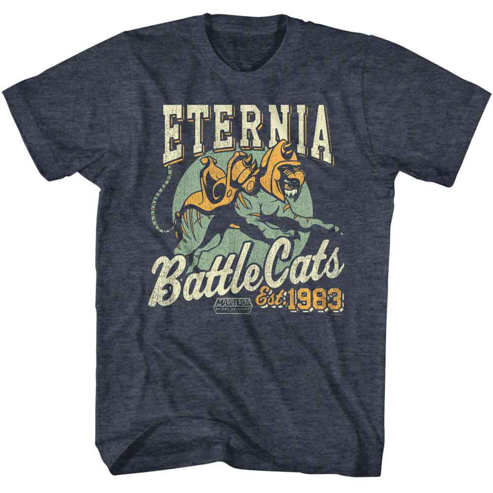 Masters of the Universe Eternia Battlecats 2 Navy Heather T-Shirt