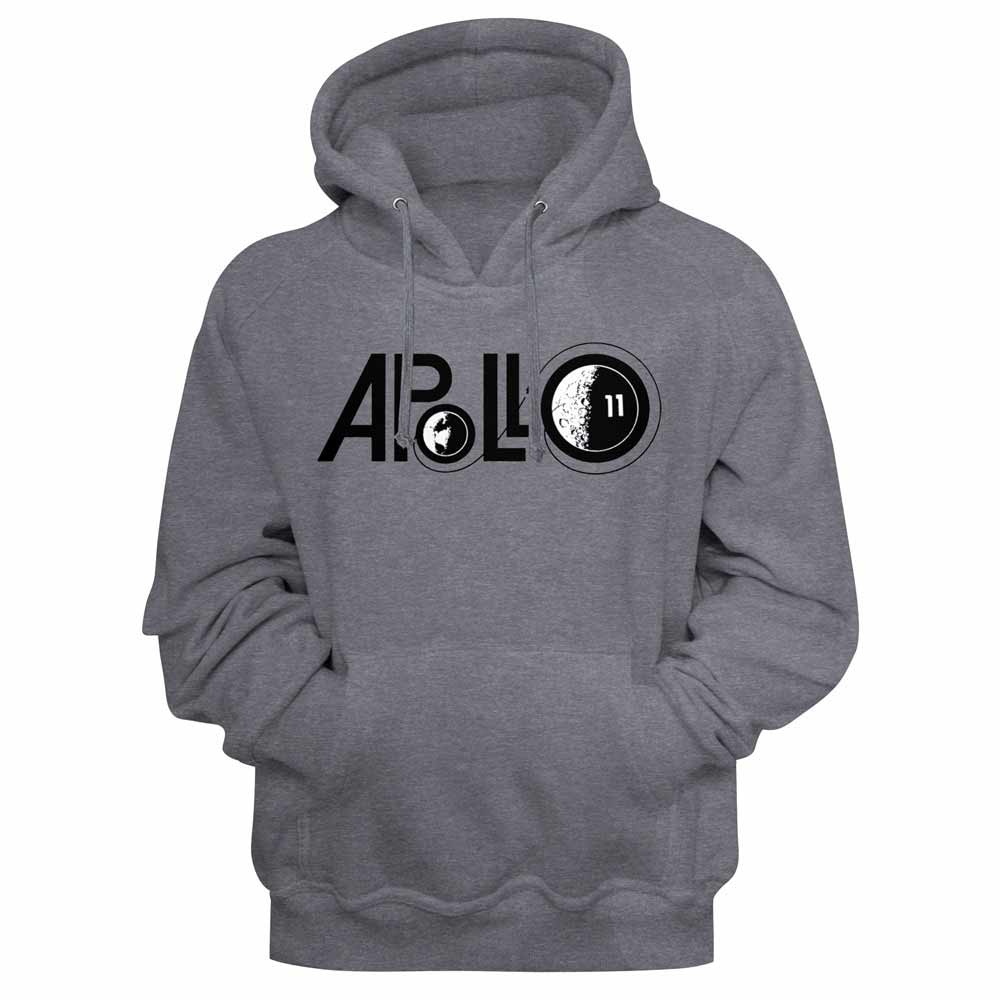 NASA Apollo 11 Gunmetal Heather Hoodie