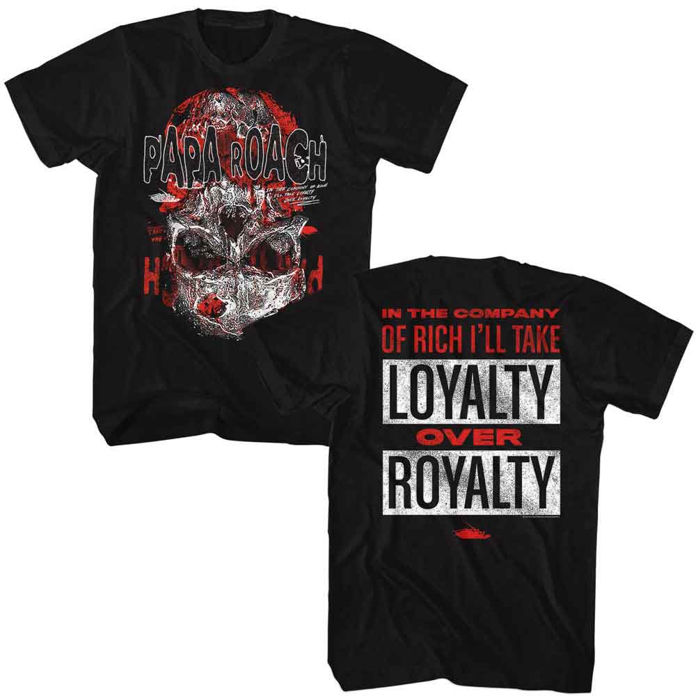 Papa Roach Loyalty Over Royalty Black T-Shirt