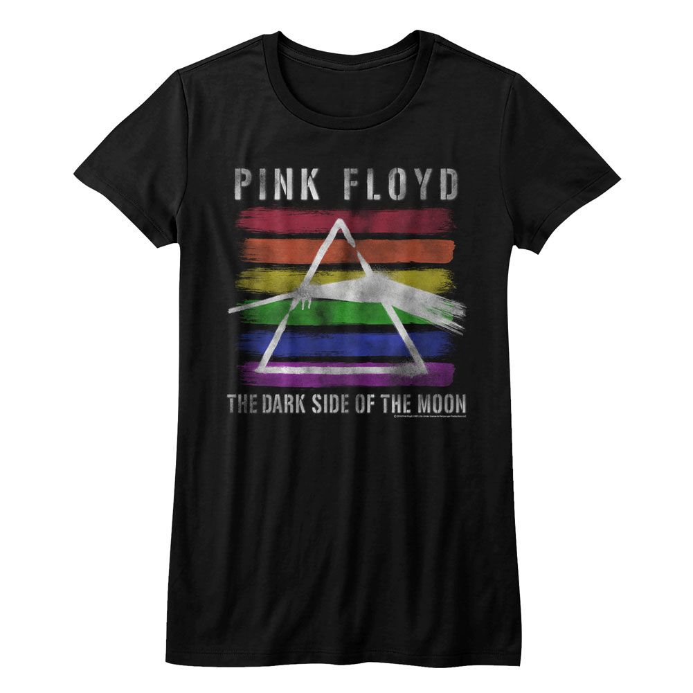 Pink Floyd Rainbow Black Women's T-Shirt