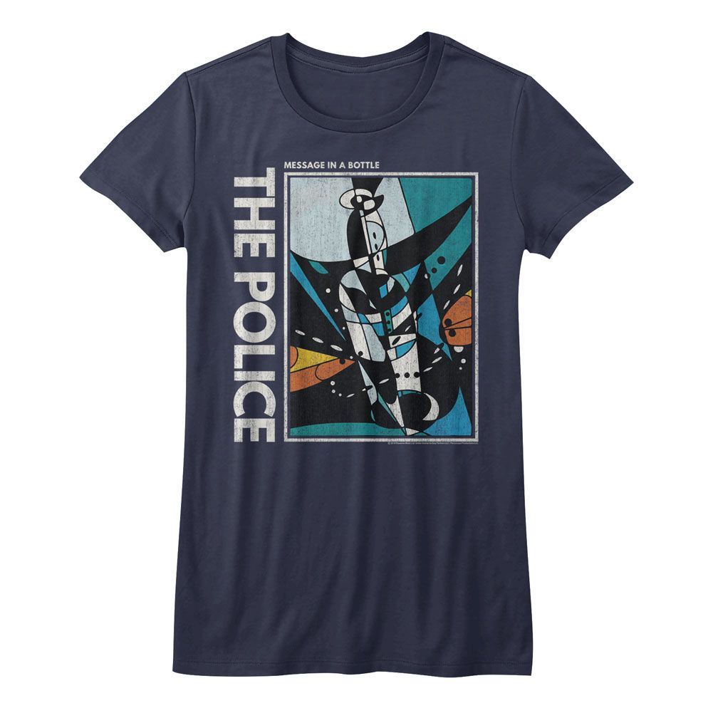 The Police Message in A Bottle Navy Women's T-Shirt