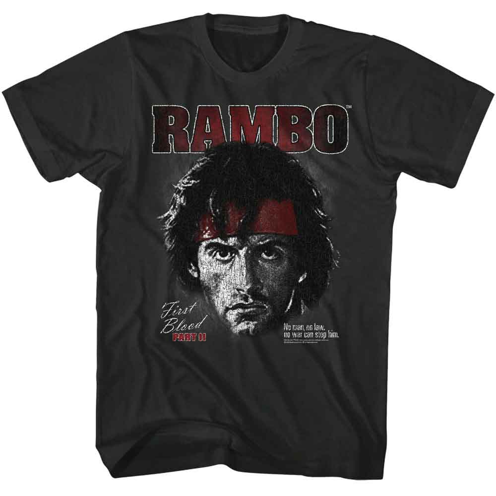 Rambo First Blood Part 2 Portrait Smoke T-Shirt