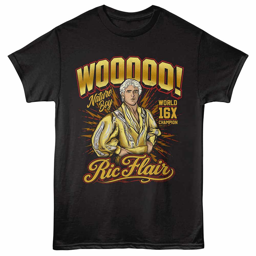 Ric Flair Wooooo Black T-Shirt