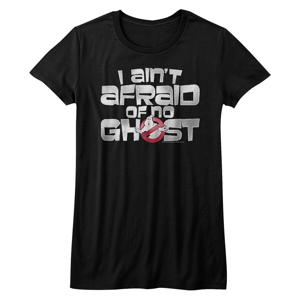 The Real Ghostbusters Aint Afraid Black Women's T-Shirt
