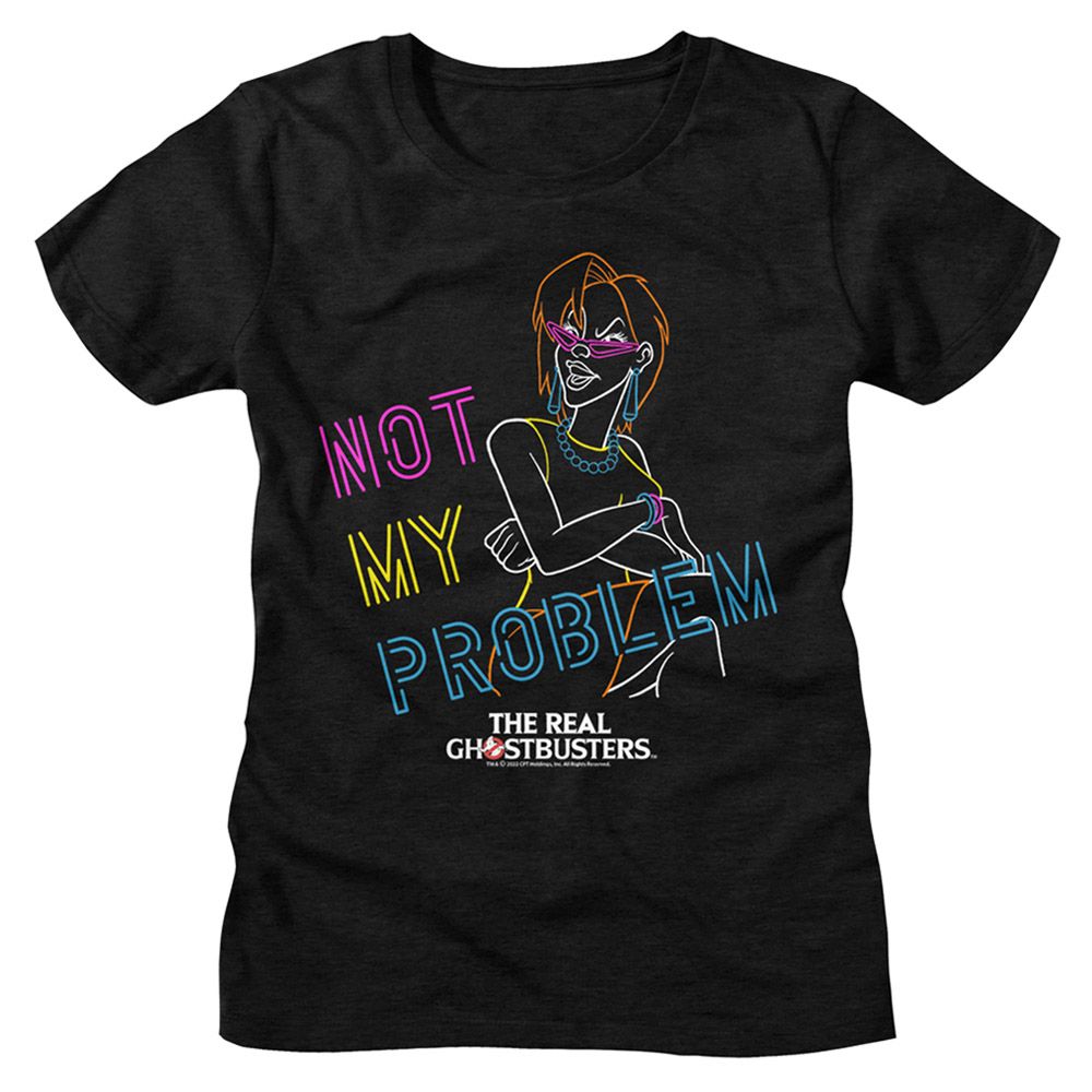 The Real Ghostbusters RGB Not My Problem Black Women's T-Shirt