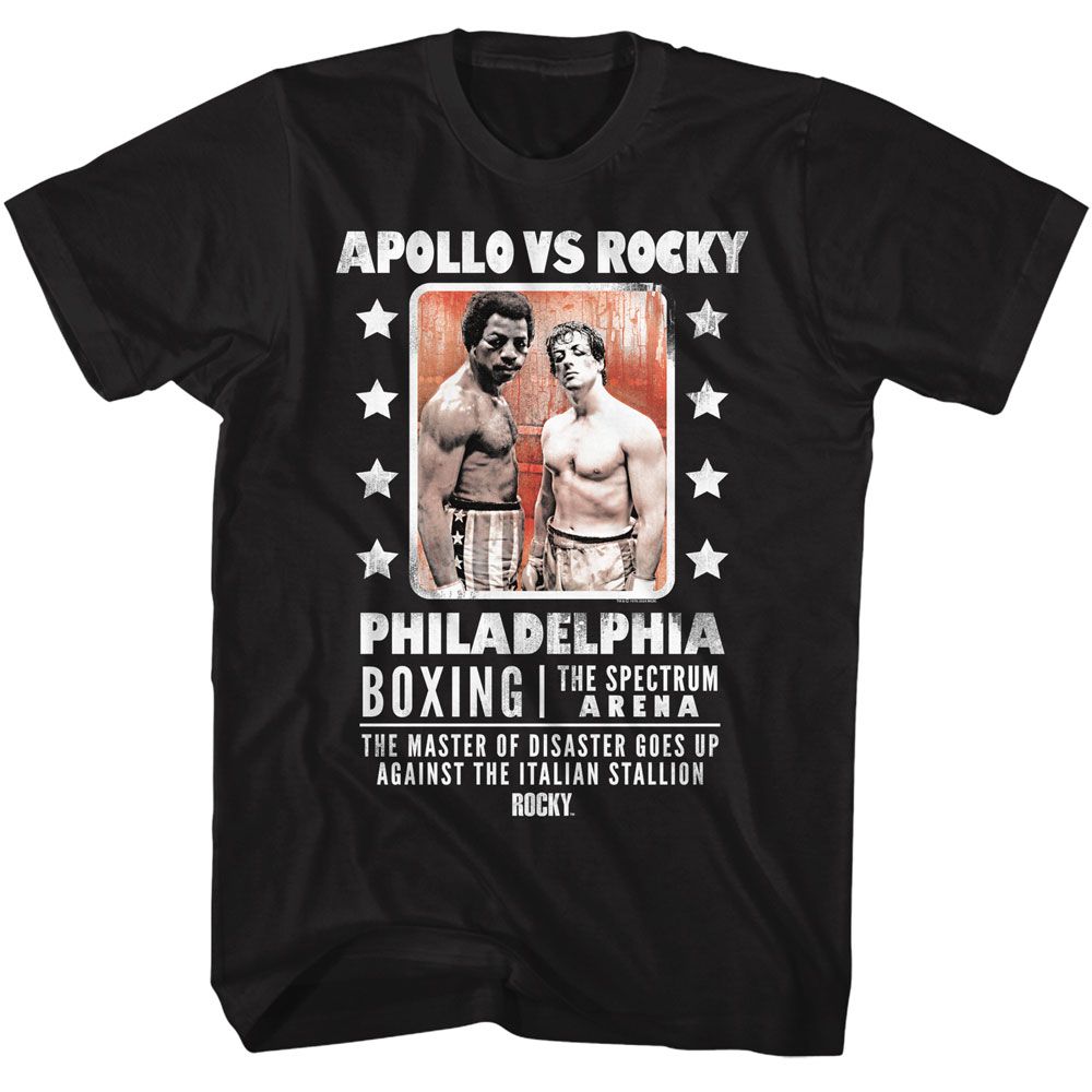 Rocky vs Apollo Black T-Shirt