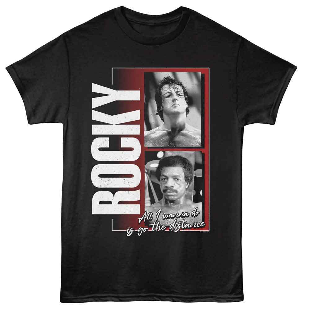 Rocky Two Photos Black T-Shirt