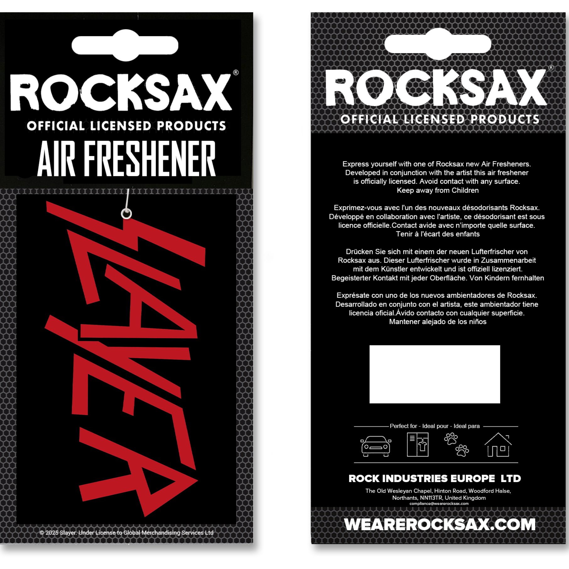 Wholesale Air Freshener - Slayer Logo