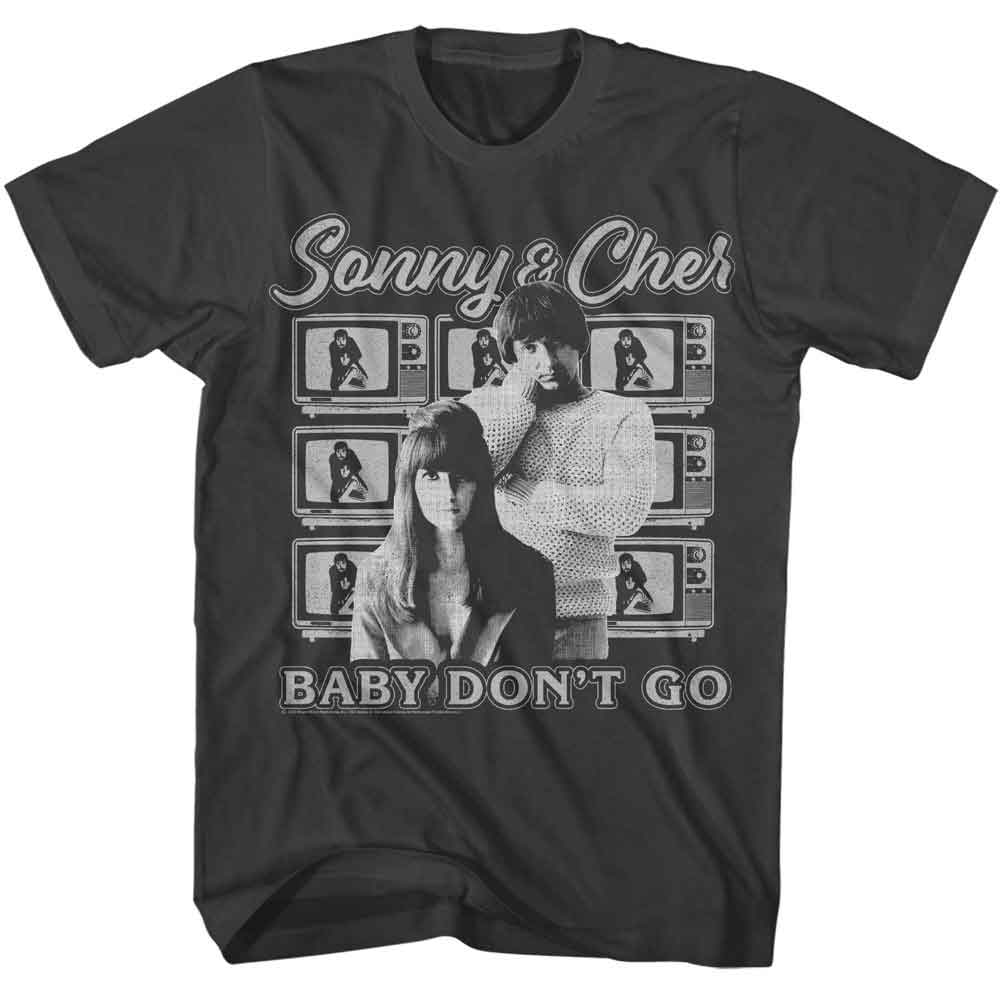 Sonny and Cher Televisions Background Smoke T-Shirt