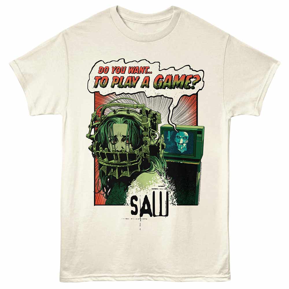 Saw Comic Panel Natural T-Shirt