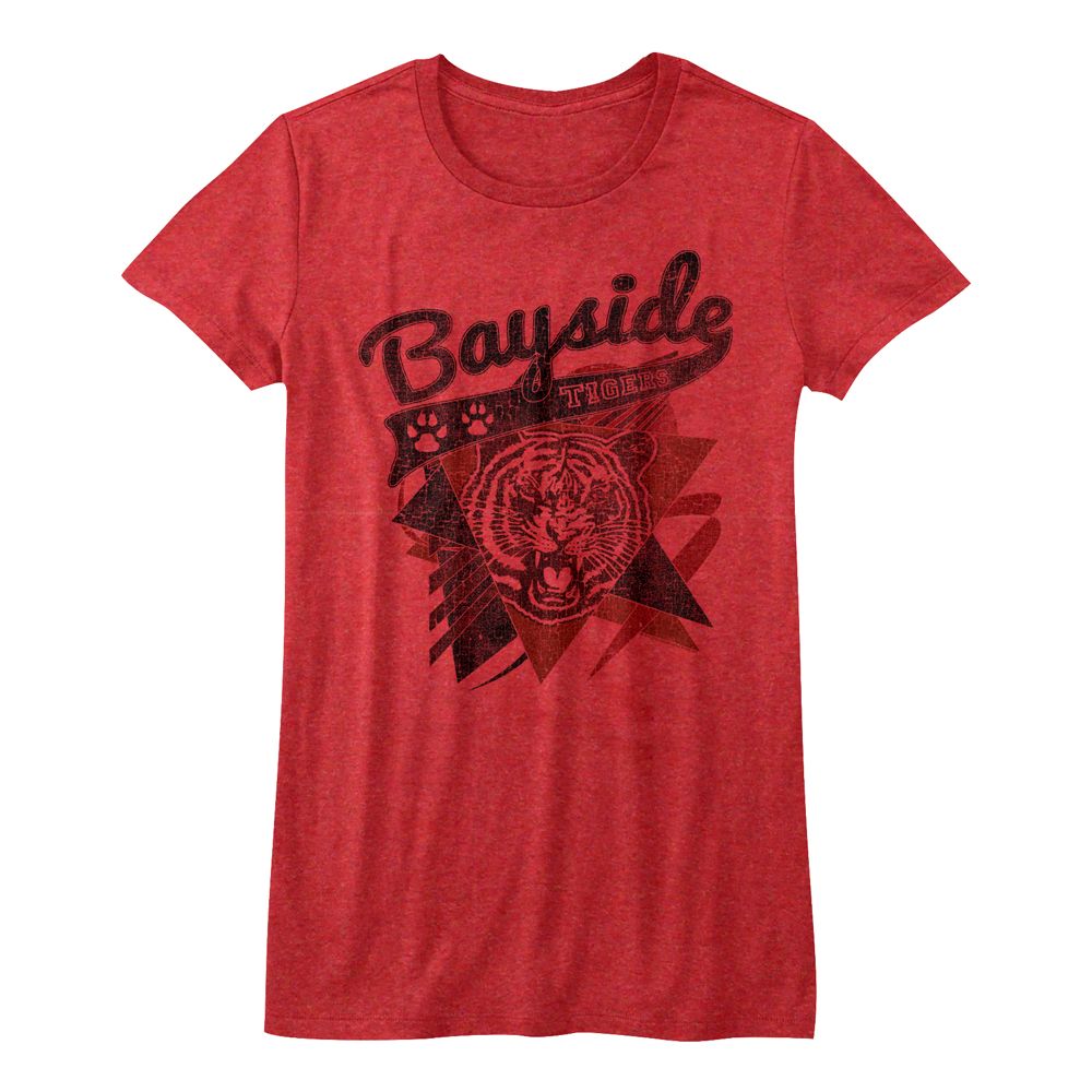 Saved by the Bell Sharp Tigers Heather Red Women's T-Shirt