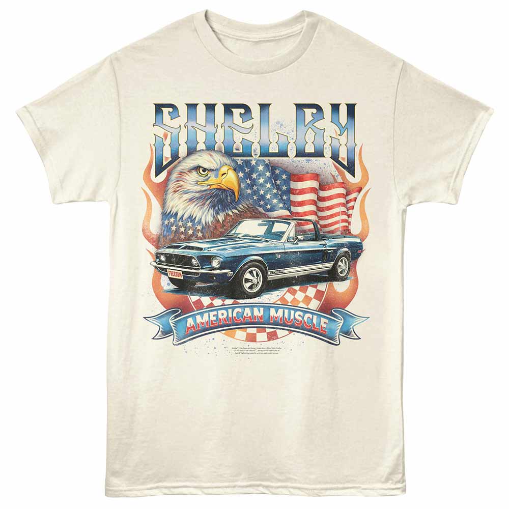 Carroll Shelby American Muscle Natural T-Shirt