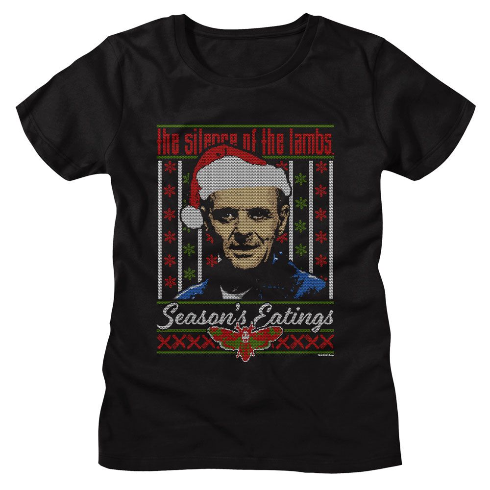 Silence of the Lambs Silence Lecter Ugly Sweater Black Women's T-Shirt