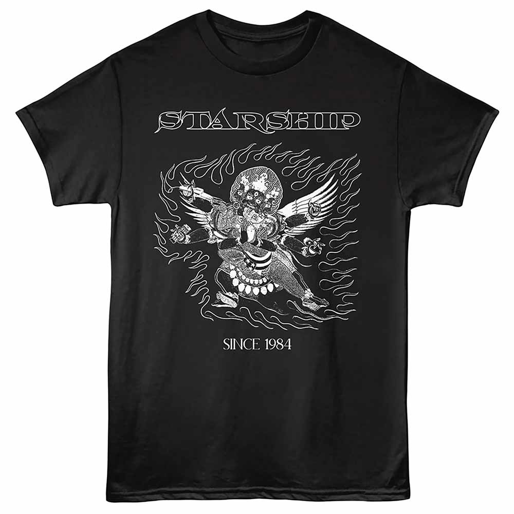 Starship Hits Cover Black T-Shirt