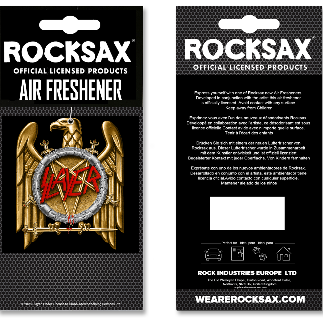 Wholesale Rocksax Slayer Air Freshener - Gold Eagle
