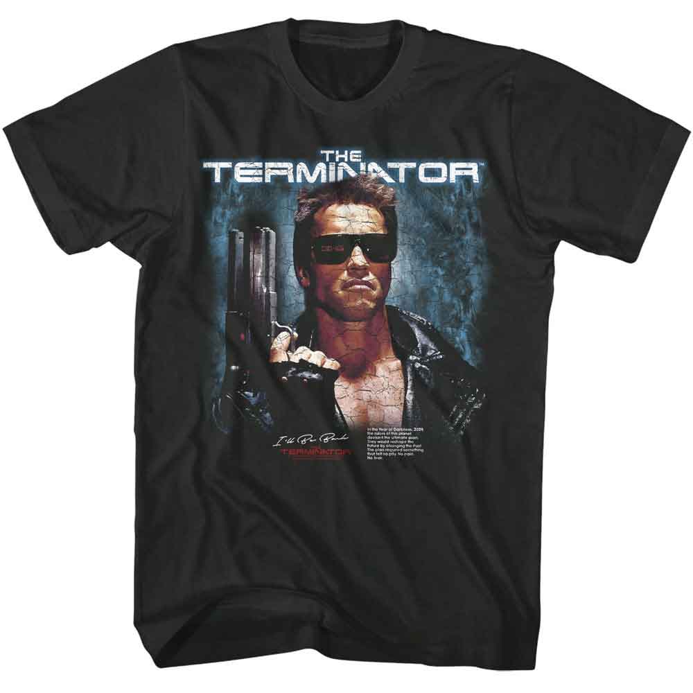 Terminator Jacket and Pistol Poster Smoke T-Shirt