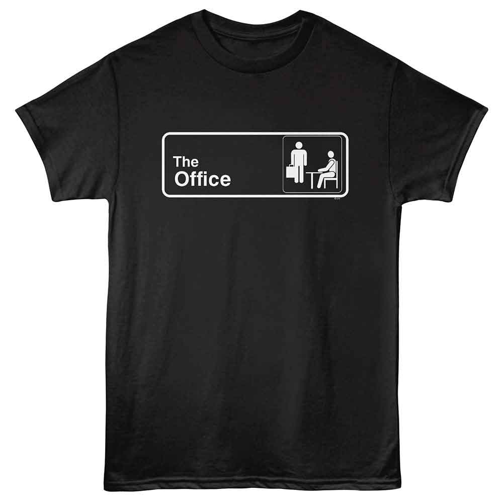 The Office TV Show Sign Black T-Shirt