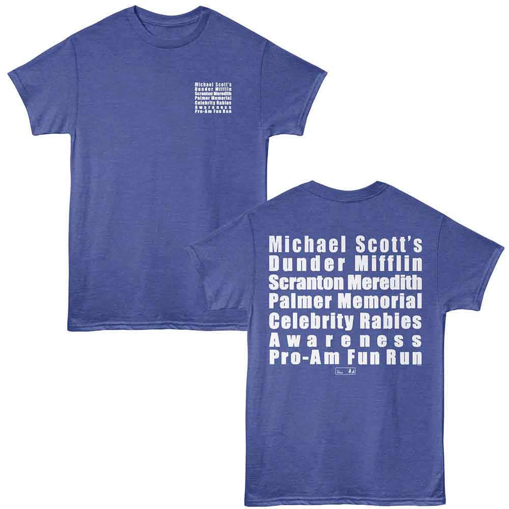 The Office Fun Run Front & Back Print T-Shirt