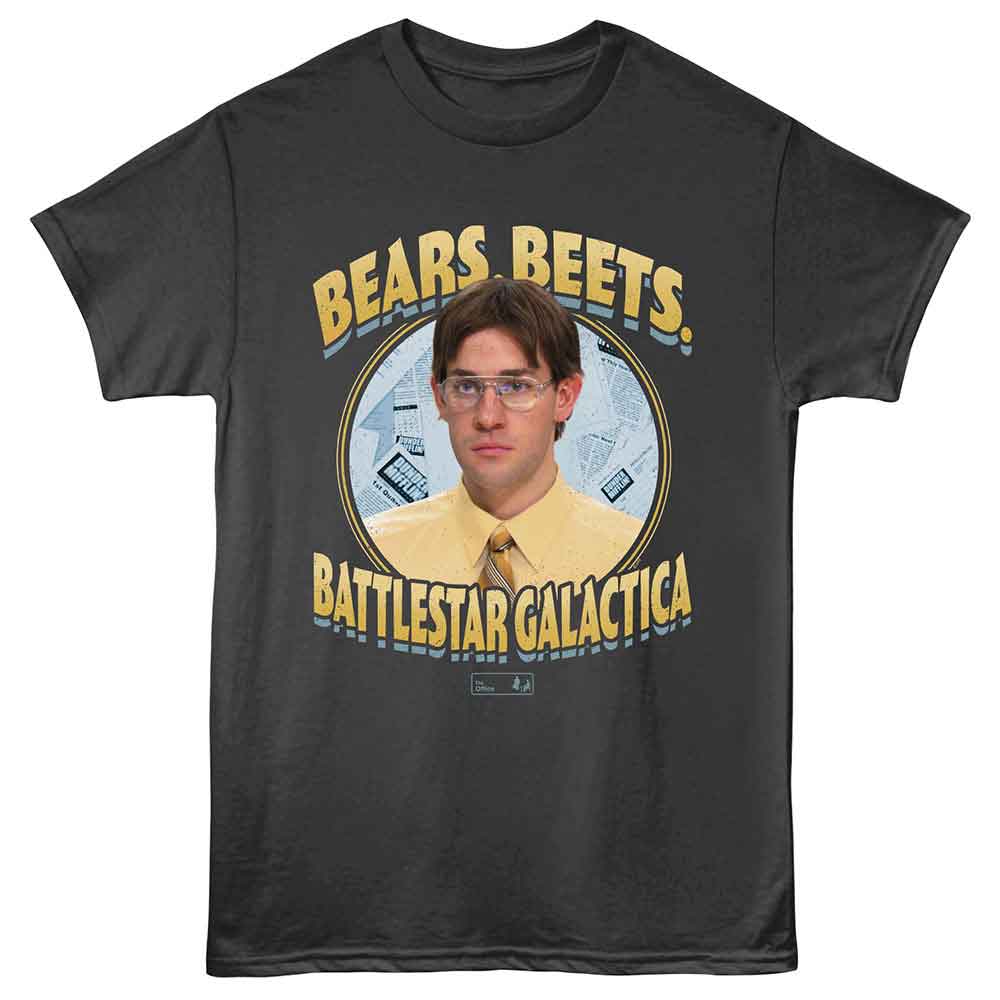 The Office Bears, Beets, and Battlestar Smoke Color T-Shirt