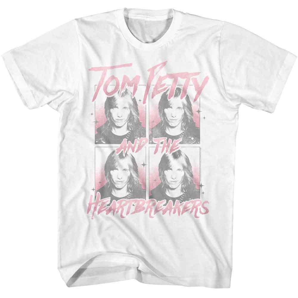 Tom Petty Four Images White T-Shirt