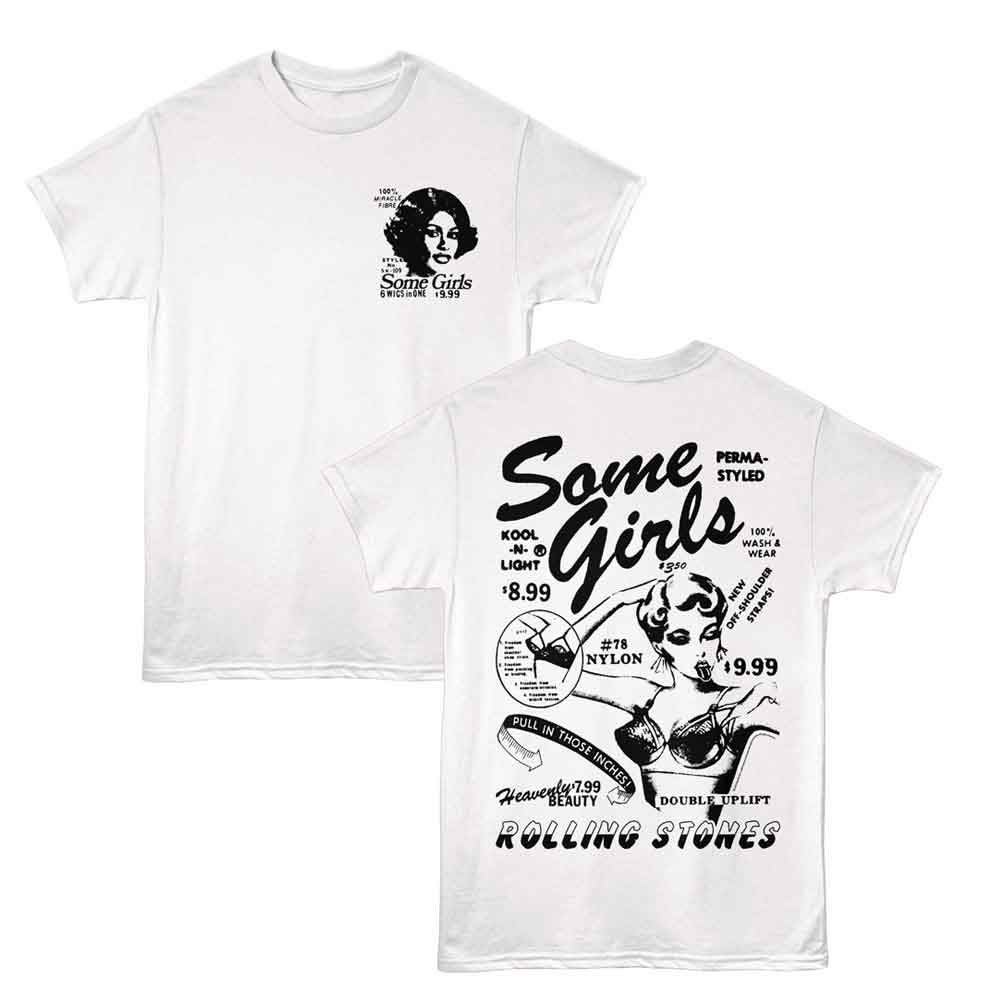 Rolling Stones Some Girls 78 Catalog White T-Shirt