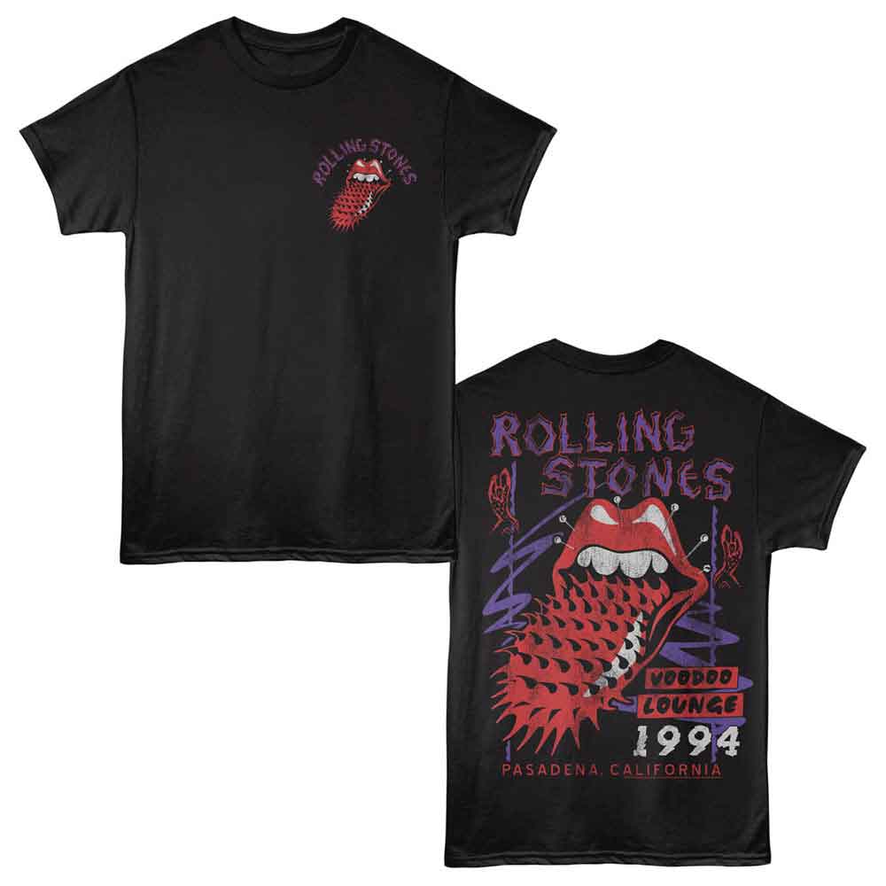 Rolling Stones Voodoo Lounge 2-Sided Print Black T-Shirt