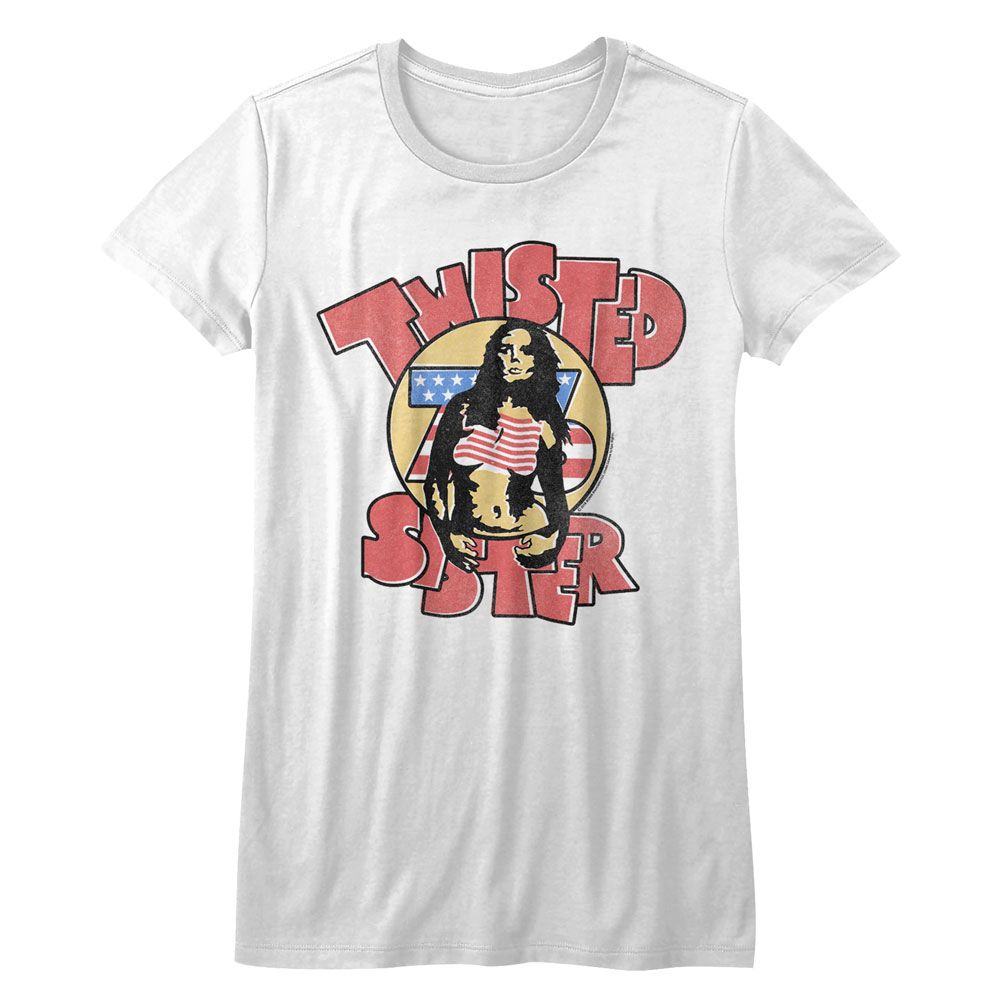 Twisted Sister Twisted 76 White Women's T-Shirt