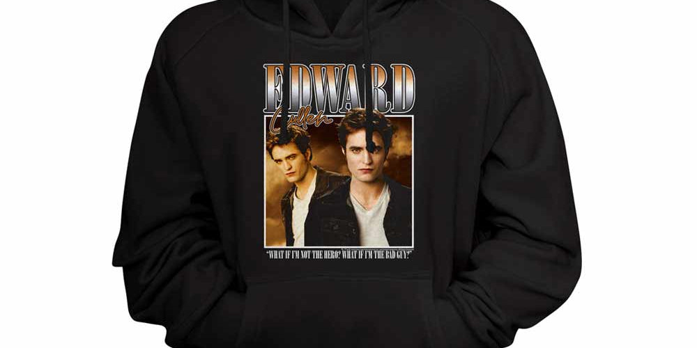 Twilight Two Image Box Black Hoodie