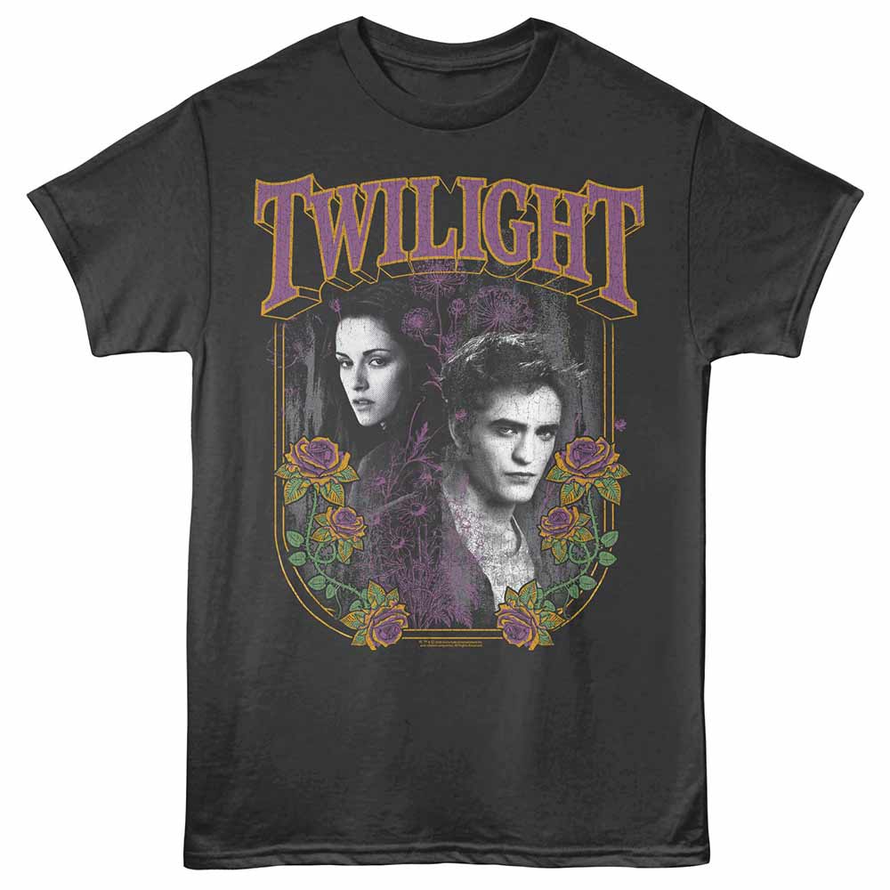 Twilight Floral Couple Smoke T-Shirt