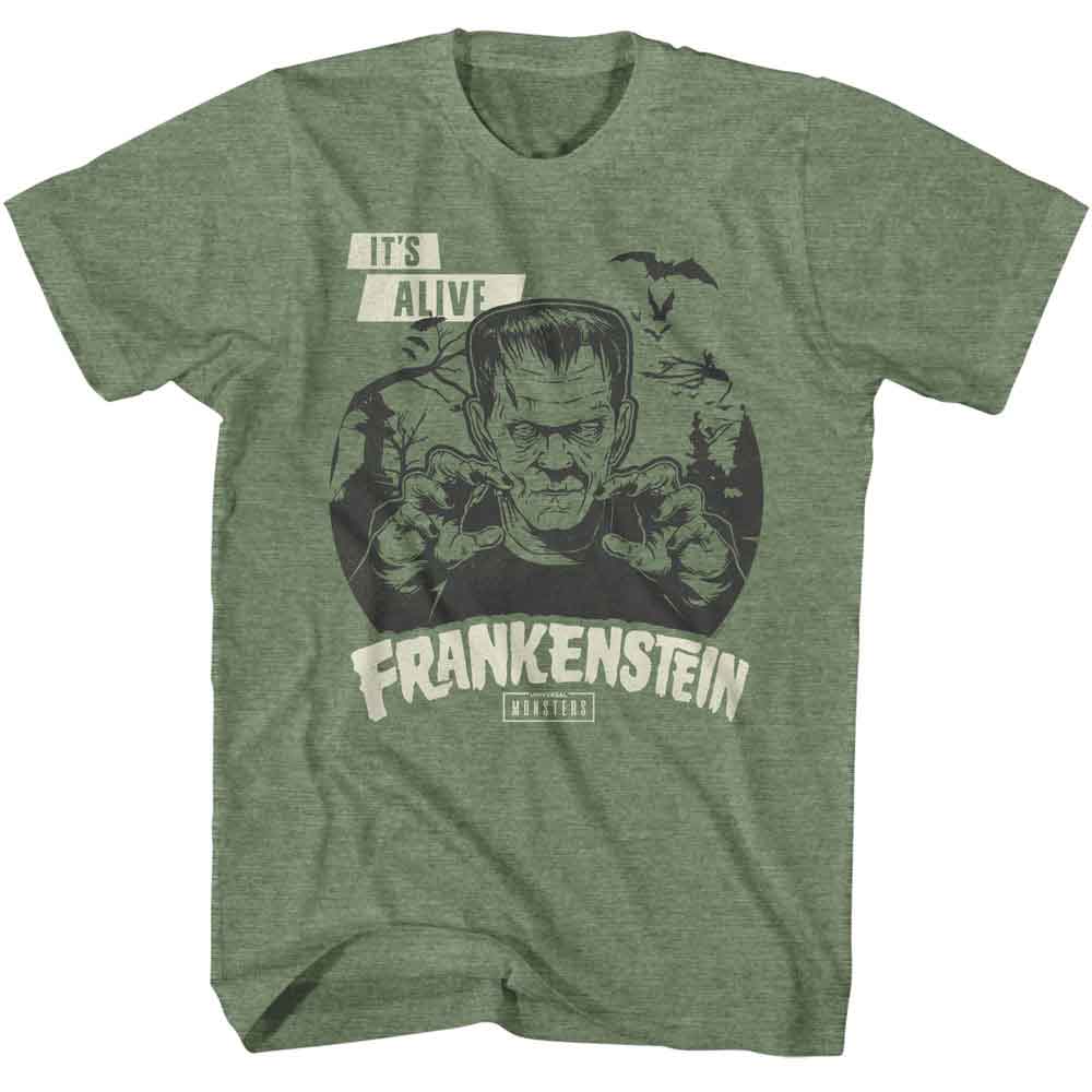 Universal Monsters Its Alive Military Green Heather T-Shirt