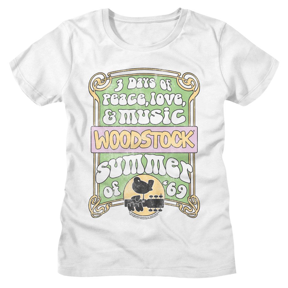 Woodstock Summer Of 69 White Women's T-Shirt