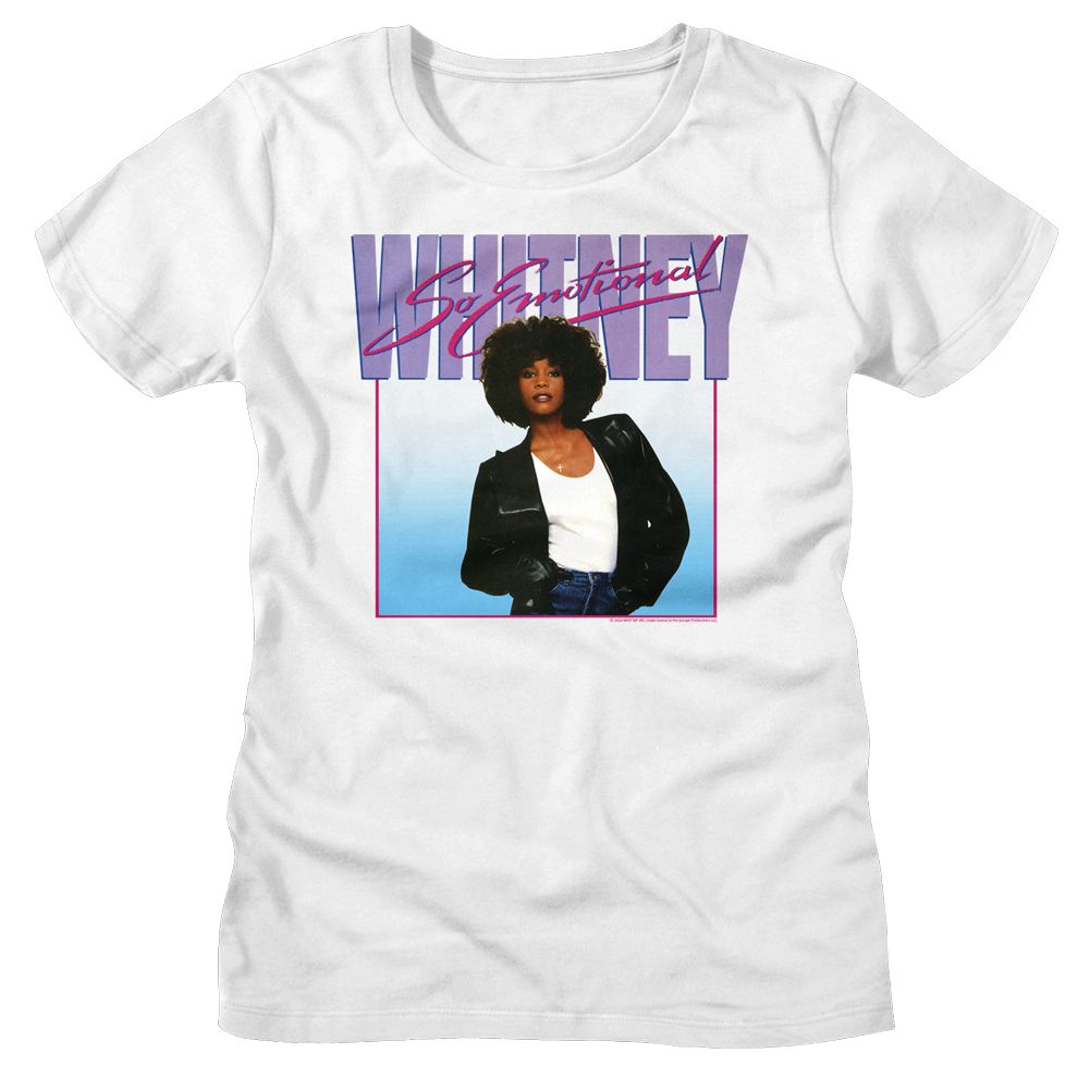 Whitney Houston So Emotional White Women's T-Shirt