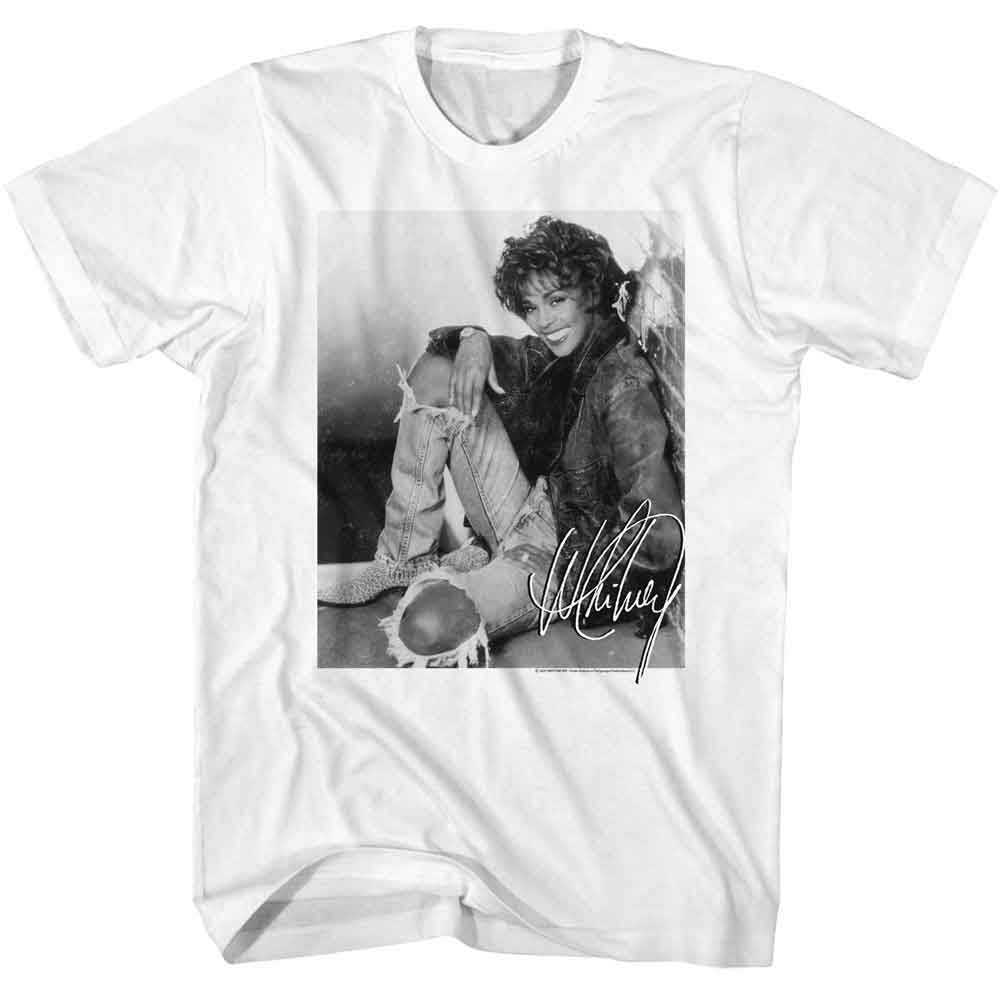 Whitney Houston Signature 4 White T-Shirt
