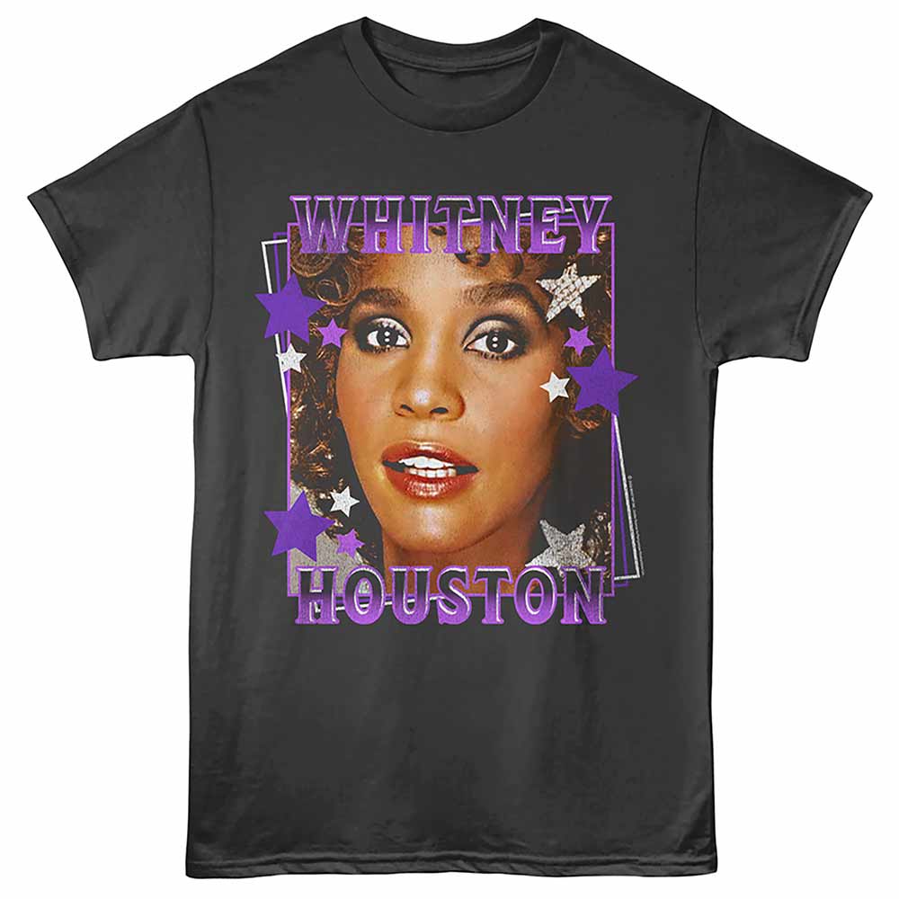 Whitney Houston Glamor Portrait Smoke T-Shirt