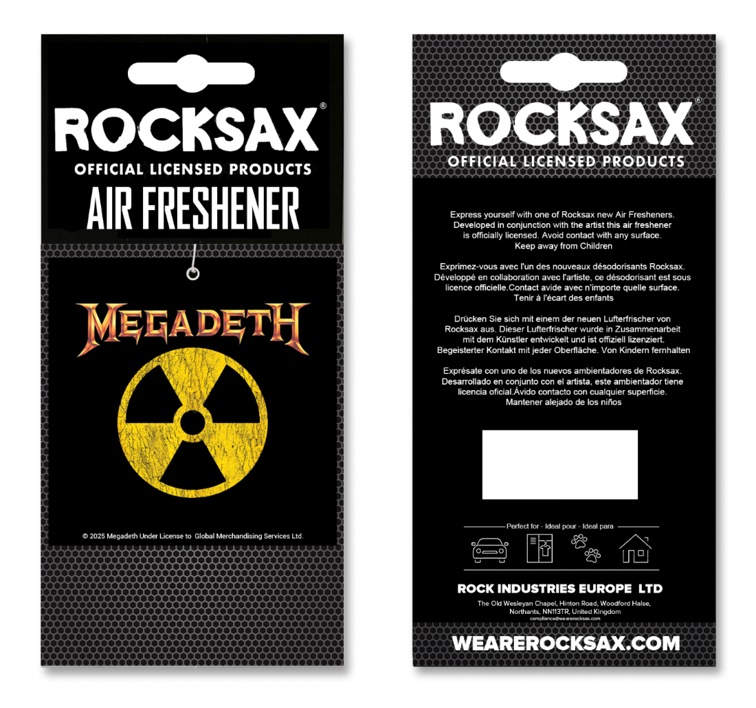 Wholesale Megadeth Logo Air Freshener