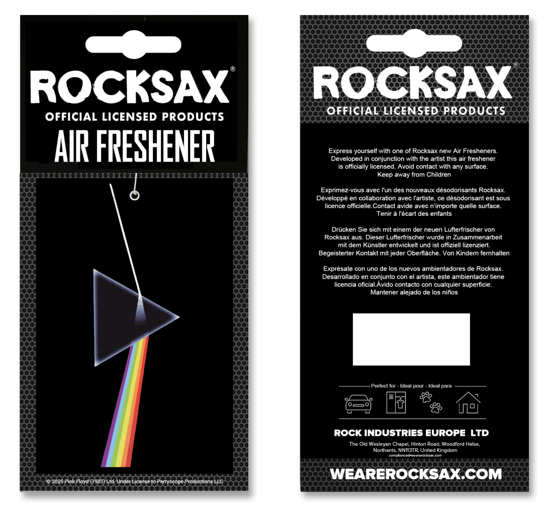 Rocksax Pink Floyd Dark Side Air Freshener