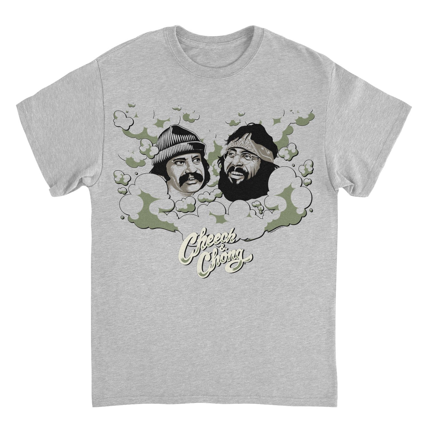 Wholesale Cheech and Chong Faces Smoke Cloud T-Shirt