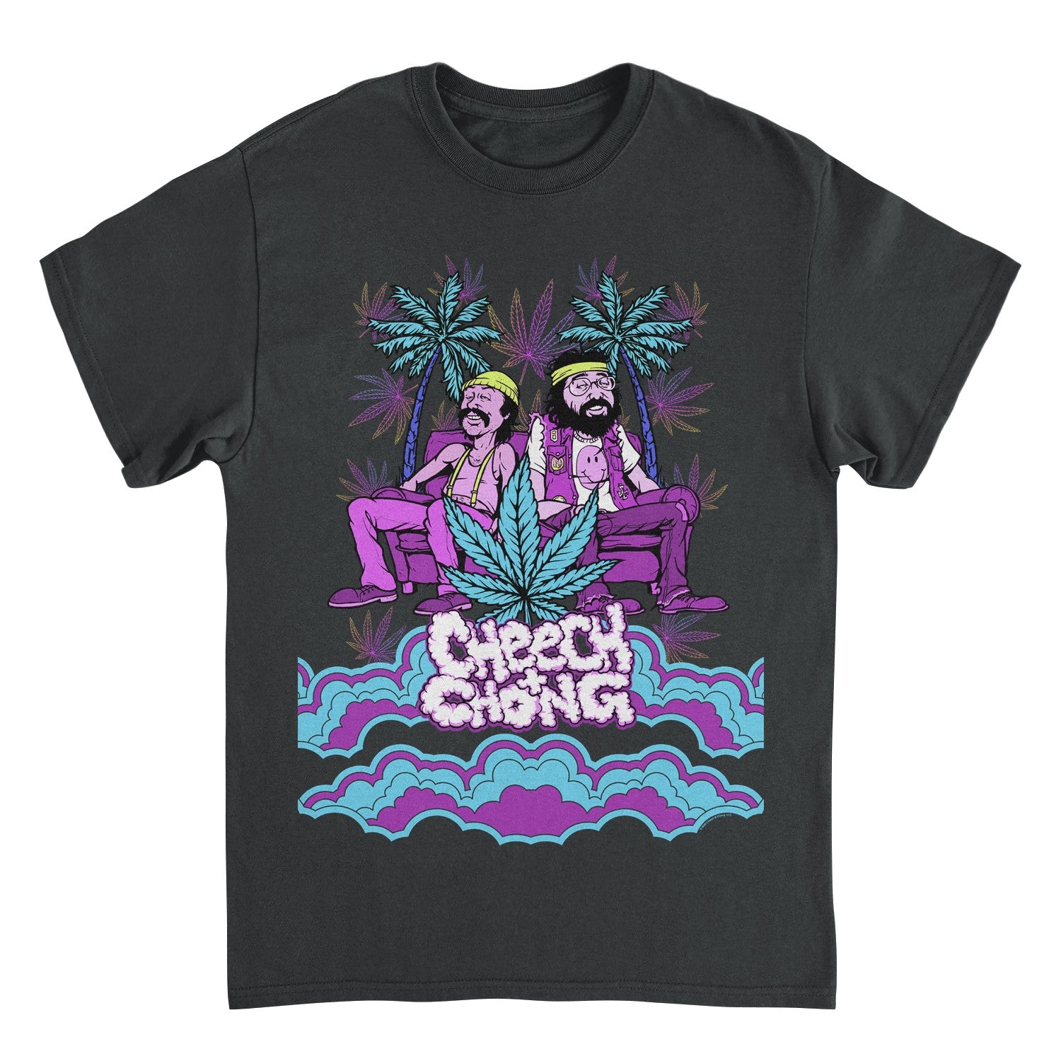 Wholesale Cheech and Chong Cloud Logo Couch Cartoon T-Shirt