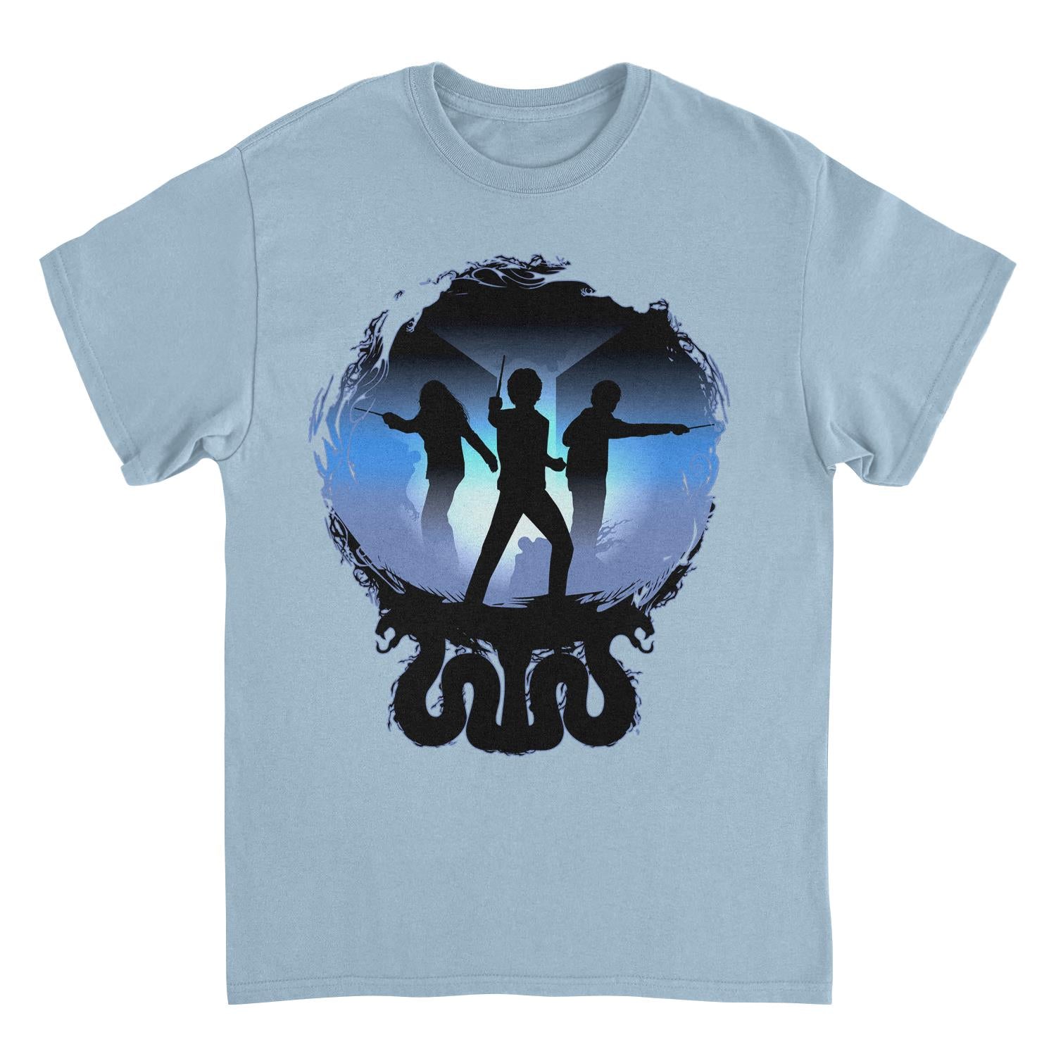 Harry Potter The Golden Trio Light Blue T-Shirt