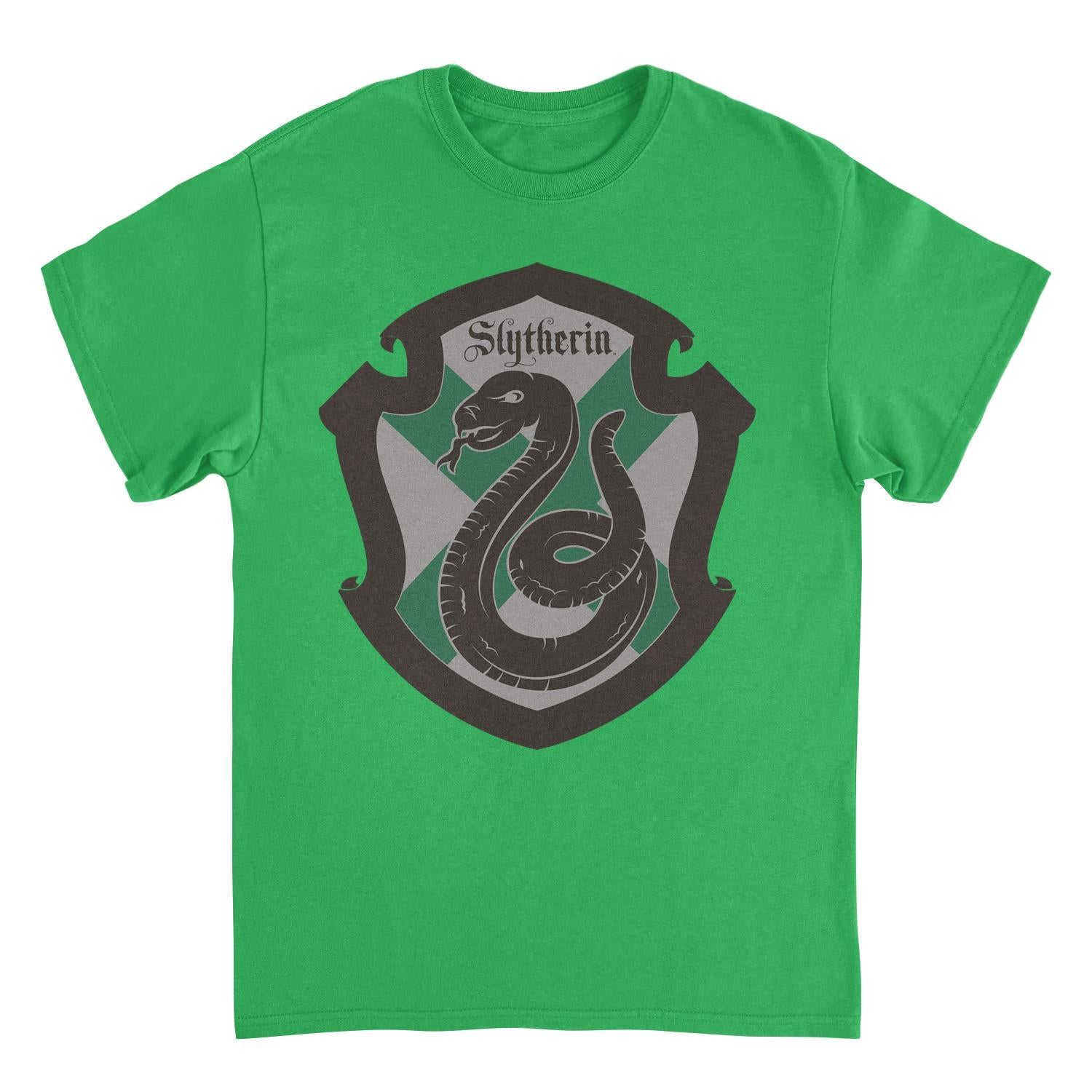 Harry Potter Minimalist Slytherin Emblem Irish Green T-Shirt