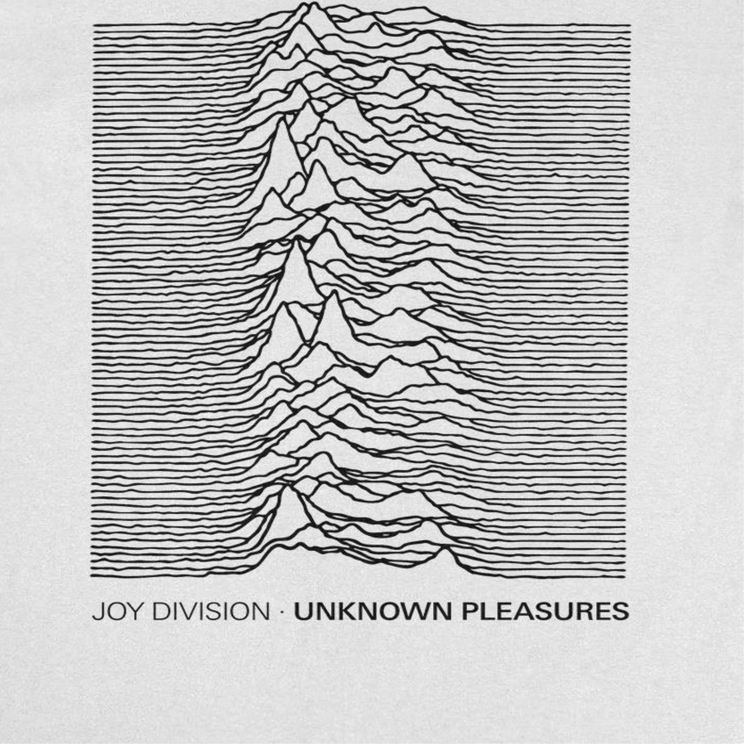 Wholesale Joy Division Unknown Pleasures Text Band T-Shirt