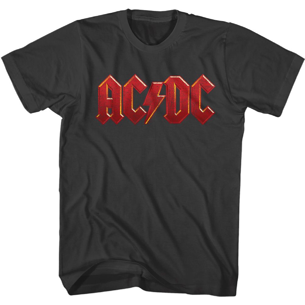Wholesale AC/DC Distressed Red T-Shirt