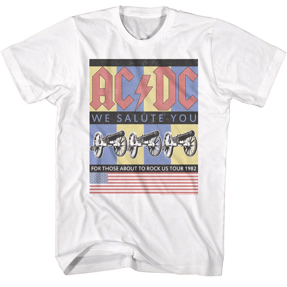 Wholesale AC/DC Flag We Salute You T-Shirt