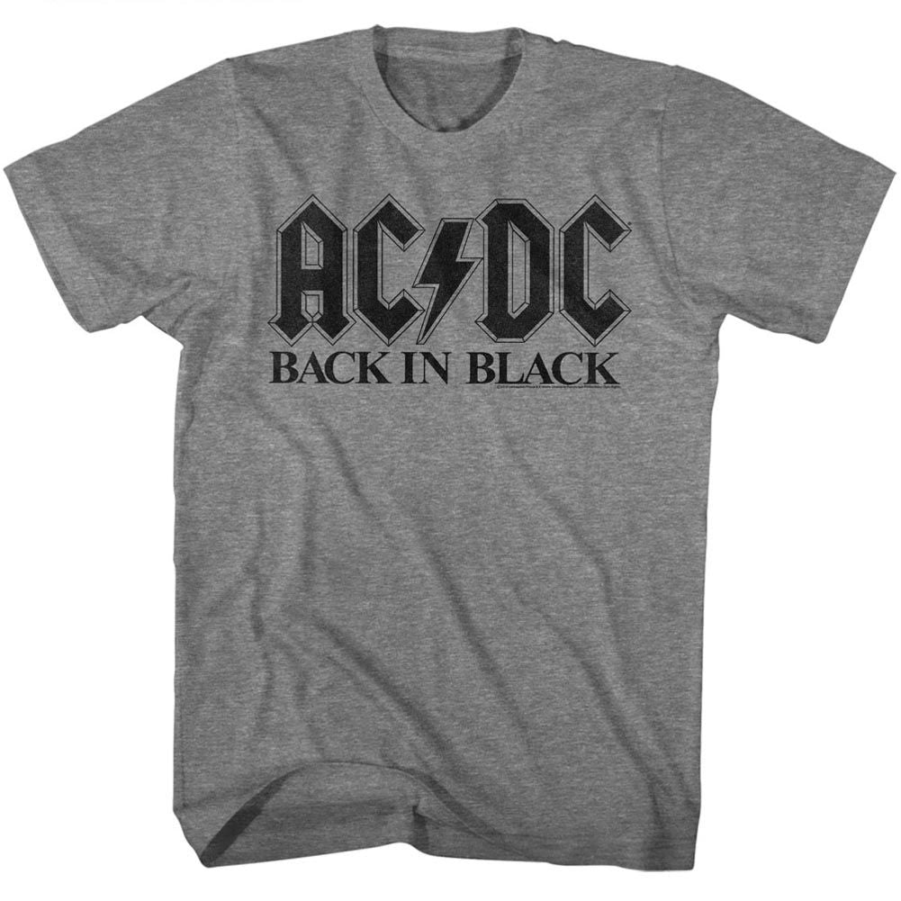 Wholesale AC/DC Back in Black in Black T-Shirt