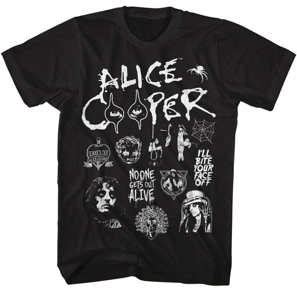 Wholesale Alice Cooper Collage T-Shirt