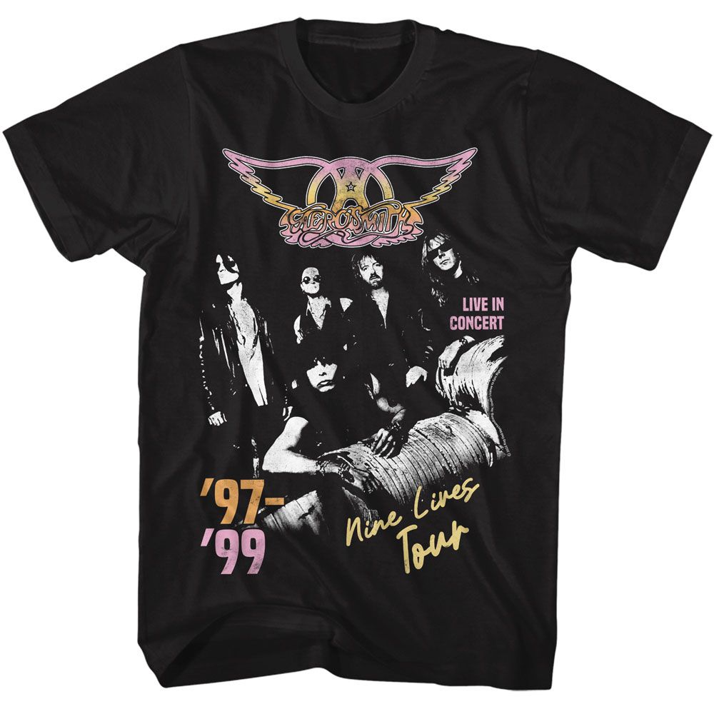 Wholesale Aerosmith Nine Lives Tour T-Shirt