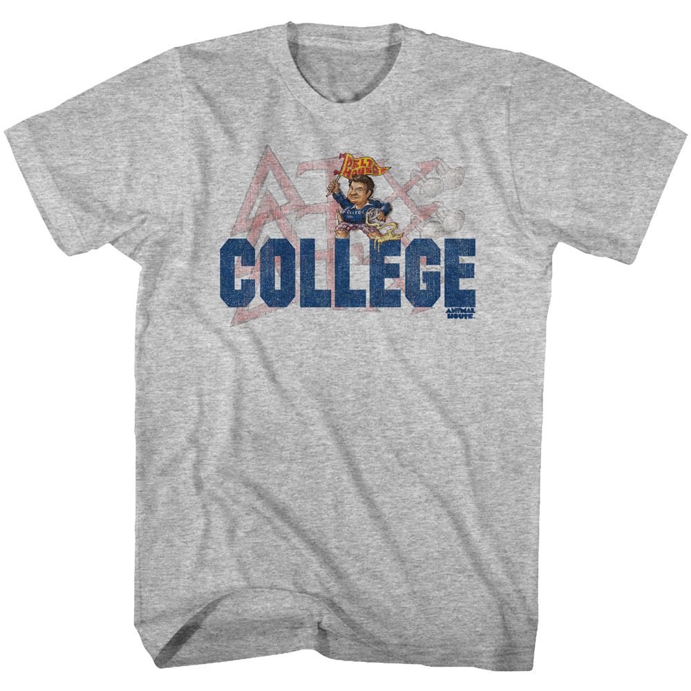 Wholesale Animal House Movie Delta Heather Gray Adult T-Shirt