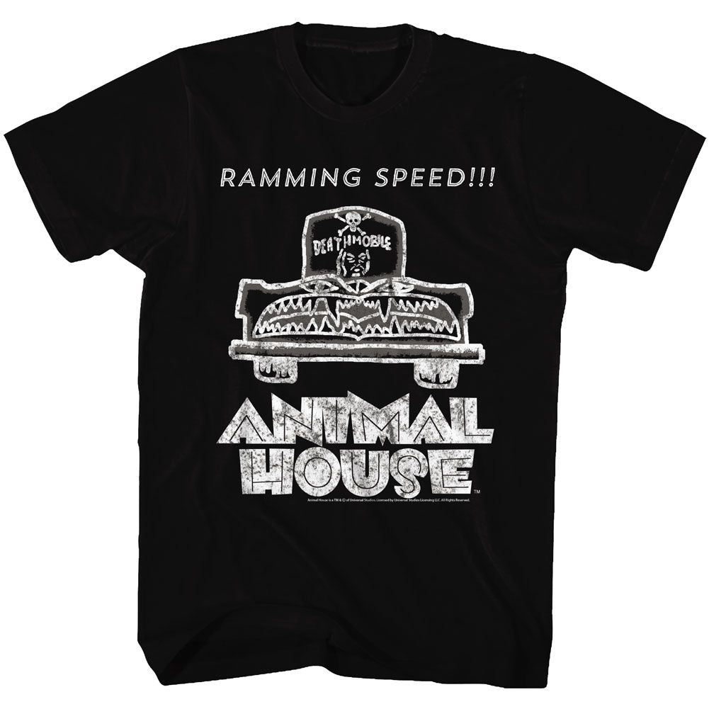 Wholesale Animal House Movie Ramming Speed Black Adult T-Shirt