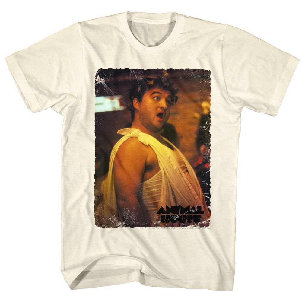 Wholesale Animal House Movie Vintage Toga Solid Natural Adult T-Shirt